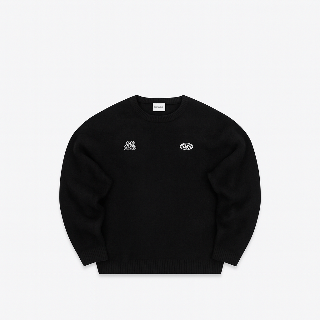 Treduce Knitted Sweat - Black