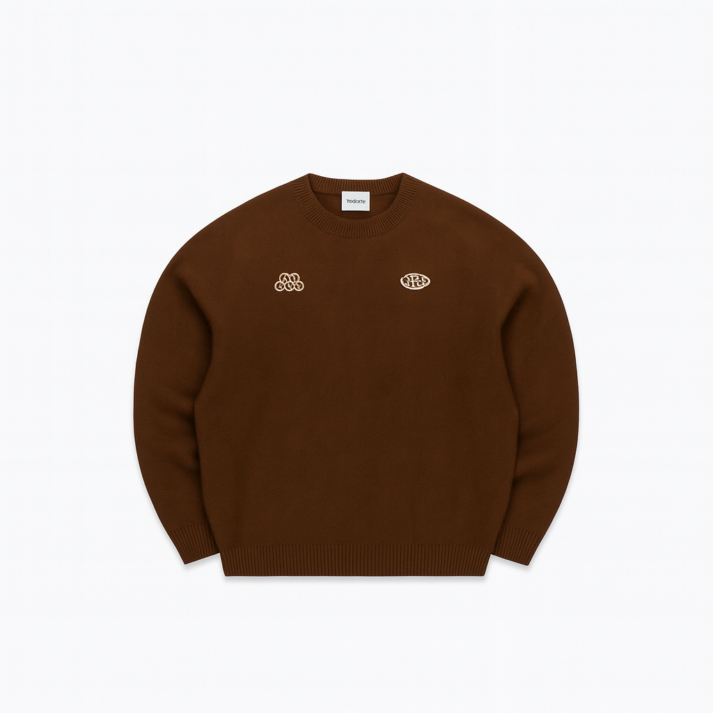 Treduce Knitted Sweat - Brown
