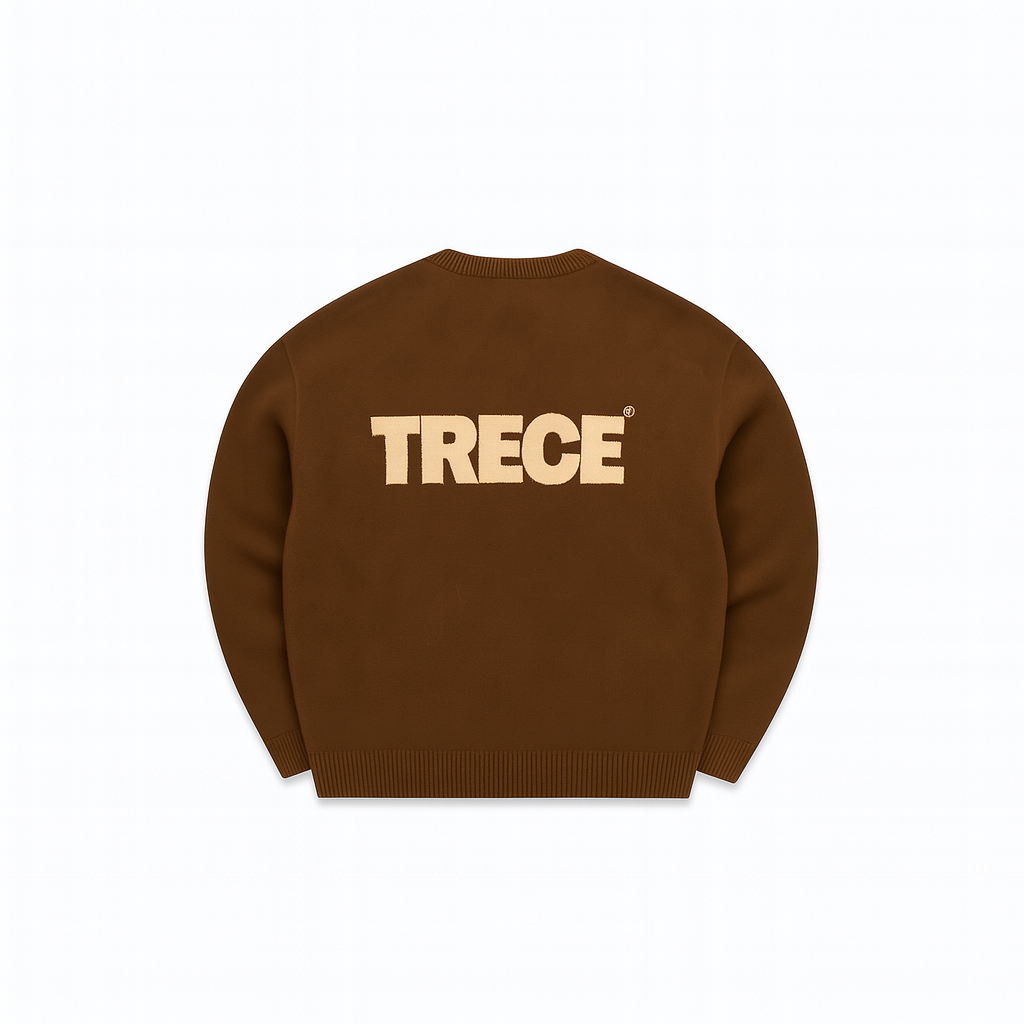 Treduce Knitted Sweat - Brown