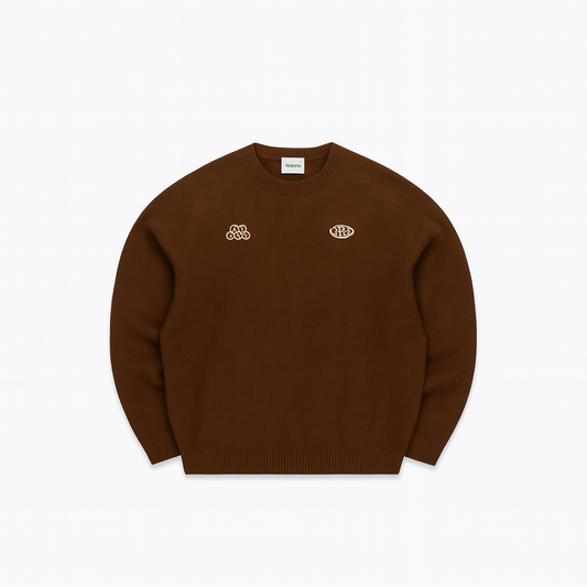 Treduce Knitted Sweat - Brown